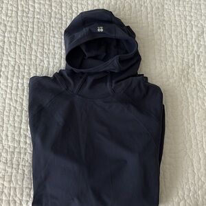 Sweaty Betty Blue scuba fit hoodie Minimalist Design